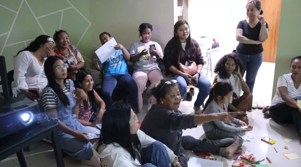 Participants Seated on the Floor