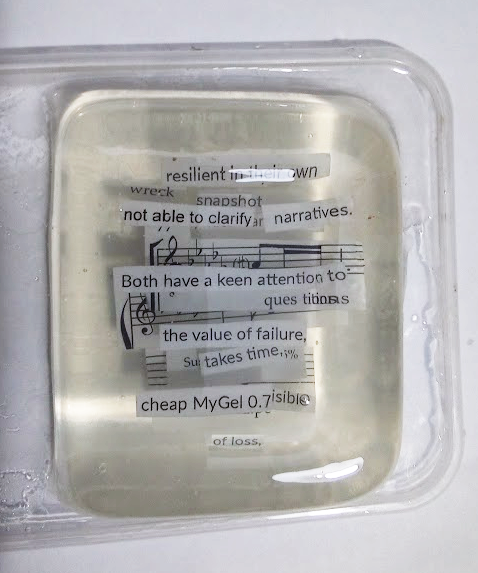 The gelatin poem — full view of the work